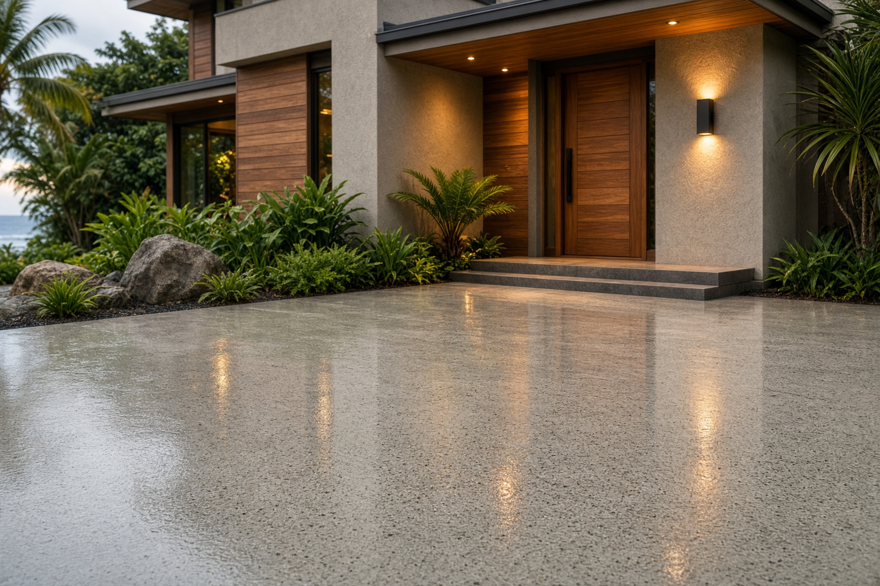Sealed driveway
